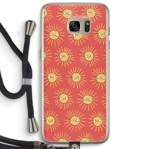 Zon: Samsung Galaxy S7 Edge Transparant Hoesje met koord
