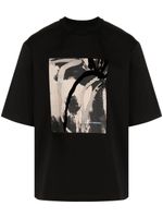 CROQUIS t-shirt imprimé à manches courtes - Noir