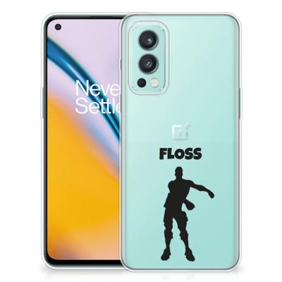 OnePlus Nord 2 5G Telefoonhoesje met Naam Floss OnePlus Nord 2 5G Telefoonhoesje met Naam Floss