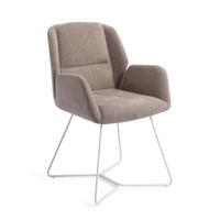 Jesper Home Eetkamerstoel 'Myoko' Beehive White, kleur Greystones