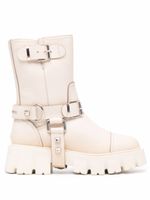 Philipp Plein bottines Iconic Plein cloutées - Tons neutres