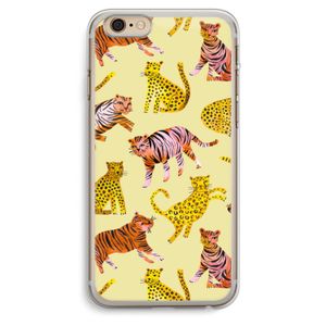 Cute Tigers and Leopards: iPhone 6 Plus / 6S Plus Transparant Hoesje