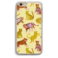 Cute Tigers and Leopards: iPhone 6 Plus / 6S Plus Transparant Hoesje