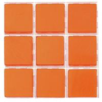 Glorex Hobby - mozaiek stenen/steentjes - oranje - 189x stuks - 10 x 10 x 2 mm - knutselen