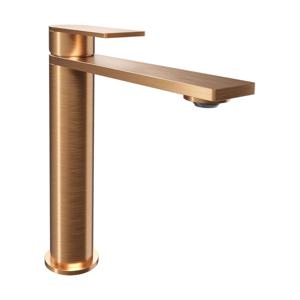 Blaufoss Fenix verhoogde wastafelkraan brushed rosegold