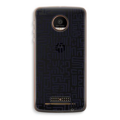 Moroccan Print: Motorola Moto Z Force Transparant Hoesje