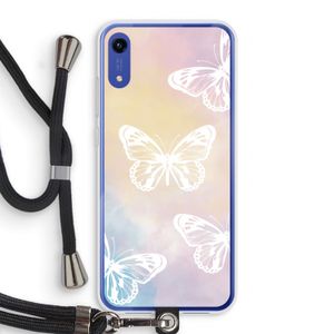 White butterfly: Honor Play 8A Transparant Hoesje met koord