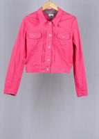 Hilfiger Denim Pink vintage denim jacket in size XS for Unisex