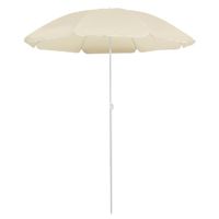 Parasol met stalen paal 180 cm zandkleurig