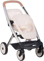 SMOBY - Maxi-Cosi - Tweelingkinderwagen, Beige - Voor poppen - Vanaf 3 jaar