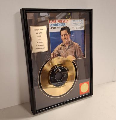 Elvis Presley - Surrender 24KT Gouden Plaat Single