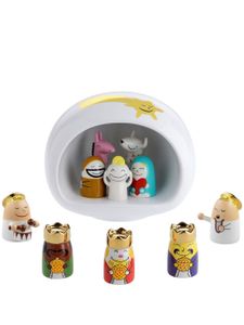 Alessi crèche de Noël Presepe (lot de 10) - Blanc