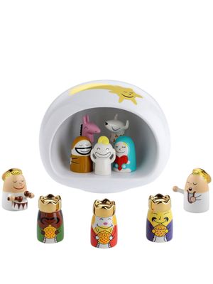 Alessi crèche de Noël Presepe (lot de 10) - Blanc