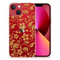 Apple iPhone 13 | TPU Case | Gouden Bloemen