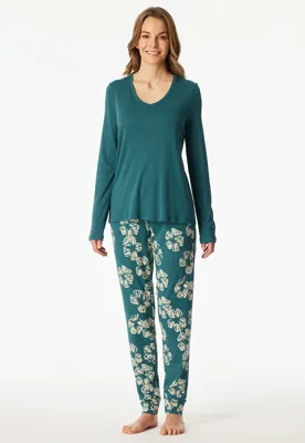 Schiesser dames pyjama Flower - Modal - Katoen