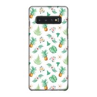 Ananas bladeren: Samsung Galaxy S10 4G Volledig Geprint Hoesje