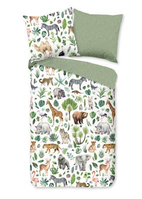 Good Morning Kinderdekbedovertrek "Afrikaanse dieren / big five" - Multi - (135x200 cm) - Katoen