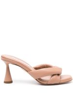 Aquazzura mules Amore 75 mm en cuir - Rose - thumbnail