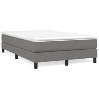 Boxspring met matras stof donkergrijs 120x190 cm