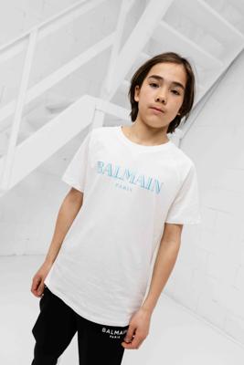 Balmain BW8P51 T-Shirt Kids Wit - Maat 140 - Kleur: Wit | Soccerfanshop