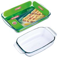 2x Glazen ovenschalen 1,2 en 3,7 liter