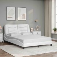 Bedframe zonder matras "Hvar" kunstleer wit 140x200 cm