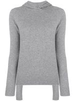 Cashmere In Love Mabel hooded jumper - Gris