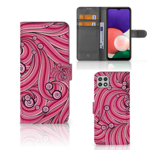 Samsung Galaxy A22 5G Hoesje Swirl Pink