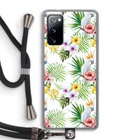 Gele kuif: Samsung Galaxy S20 FE / S20 FE 5G Transparant Hoesje met koord