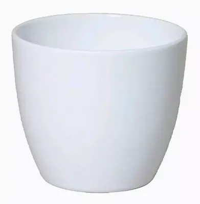 Floran bloempot boule 15,5x13,5 cm wit