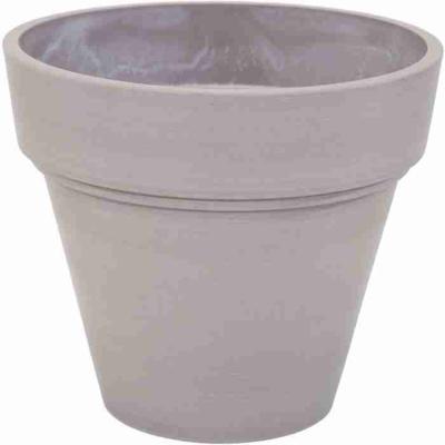 Pot - MEGA COLLECTIES - Ecostone Plantenbak - Ø 55 cm - H 51 cm - Taupe