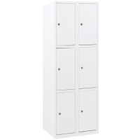 Metalen Locker met 6 vakken - smal model (Capsa) - thumbnail