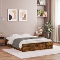 Bedframe met lades bewerkt hout gerookt eikenkleurig 150x200 cm