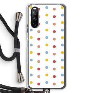 Bollen: Sony Sony Xperia 10 III Transparant Hoesje met koord