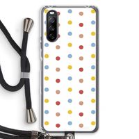 Bollen: Sony Sony Xperia 10 III Transparant Hoesje met koord