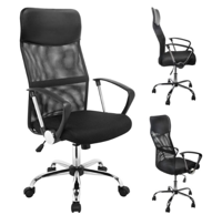 Comfortabele Bureaustoel - Zwart - thumbnail