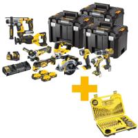 DeWALT DCK1012P4T Accu Combiset 10-delig 18V 5.0Ah in TSTAK