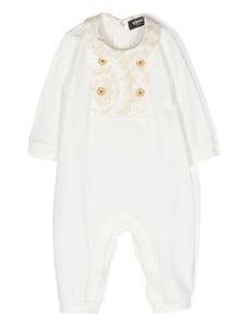 Versace Kids barboteuse à imprimé baroque - Blanc