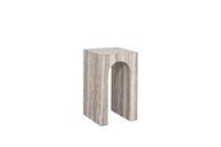 Bijzettafel Dulce Grey Faux travertine