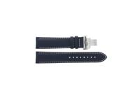 Horlogeband Tissot T600045689 / T9274074604101A Leder Blauw 20mm