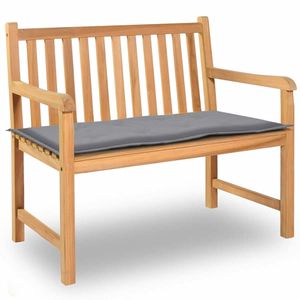 VidaXL Tuinbankkussen 100x50x4 cm oxford stof grijs