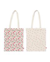 HEMA Canvas tas 42x36cm oprolbaar flora