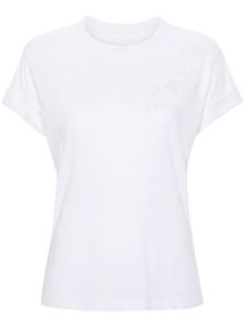 Zadig&Voltaire t-shirt Anya à cœurs métalliques - Blanc