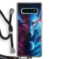 Where Light And Dark Meet: Samsung Galaxy S10 Plus Transparant Hoesje met koord