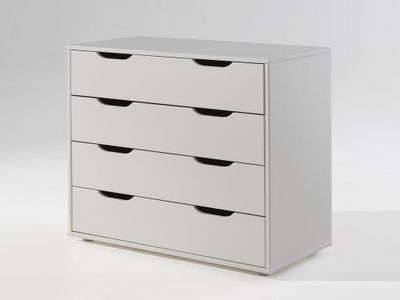 Commode ALIZE 4 lades witte pijnboom