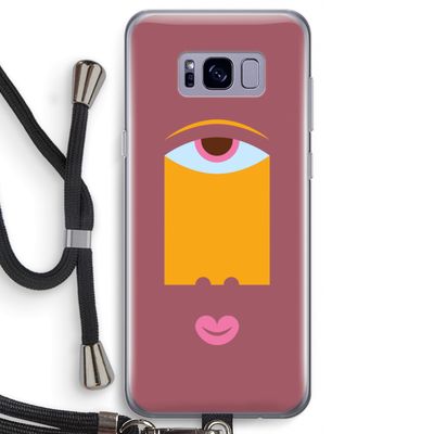 Mono V: Samsung Galaxy S8 Transparant Hoesje met koord