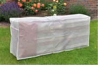 Premium Beschermhoes voor 4 Tuinmeubelkussens - 125 x 50 x 30 cm - thumbnail