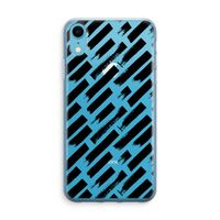 Zwarte vegen: iPhone XR Transparant Hoesje