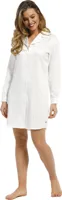 Dames nachthemd Satijn - Creme - Dames nachtkleding lange mouw