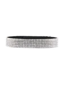 Dolce & Gabbana Kids ceinture à ornements en cristal - Argent